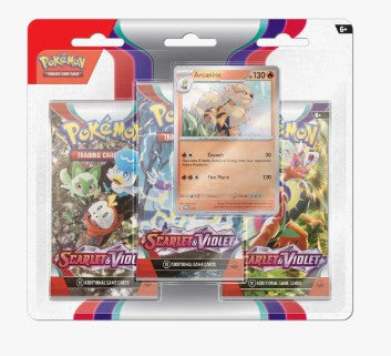Scarlet & Violet 3 Pack Blister (Arcanine)